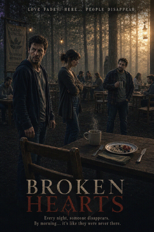 Poster artwork for the screenplay Broken Hearts.