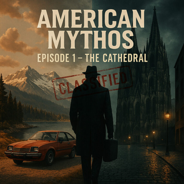 Poster artwork for the screenplay American Mythos - The Cathedral.