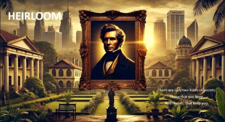 Poster artwork for the screenplay Heirloom.