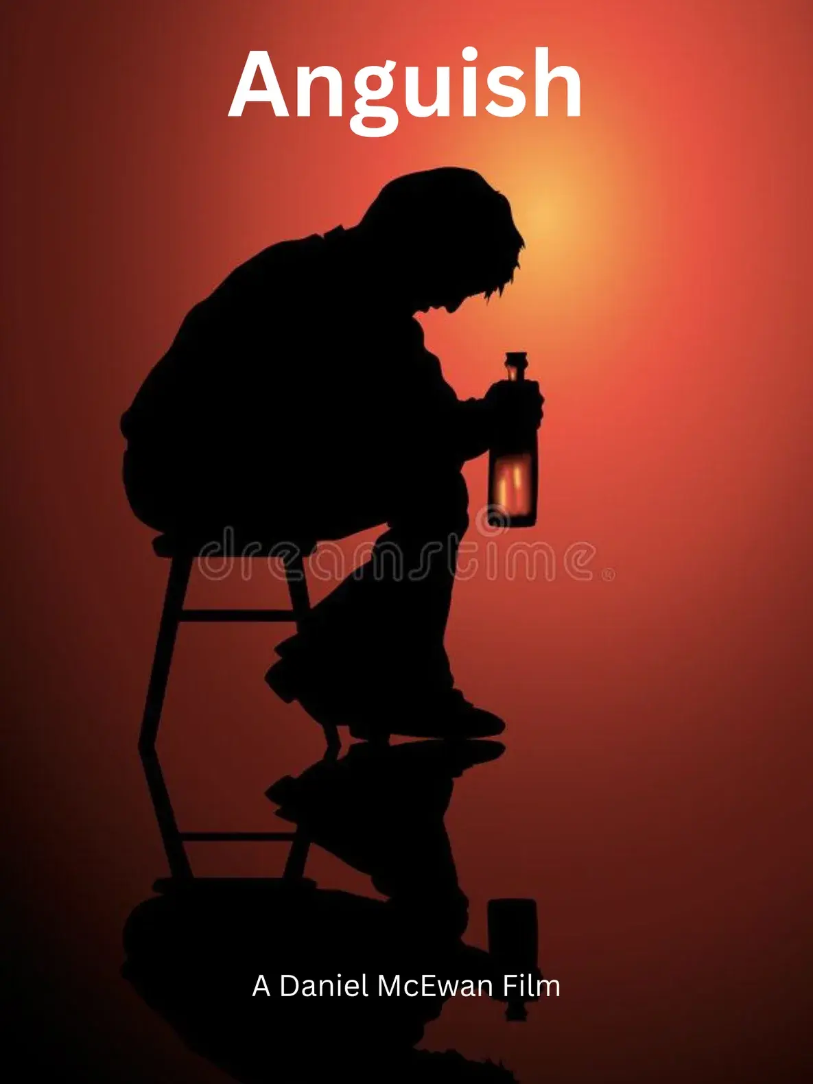 Cover artwork for the screenplay Anguish, by Daniel McEwan.