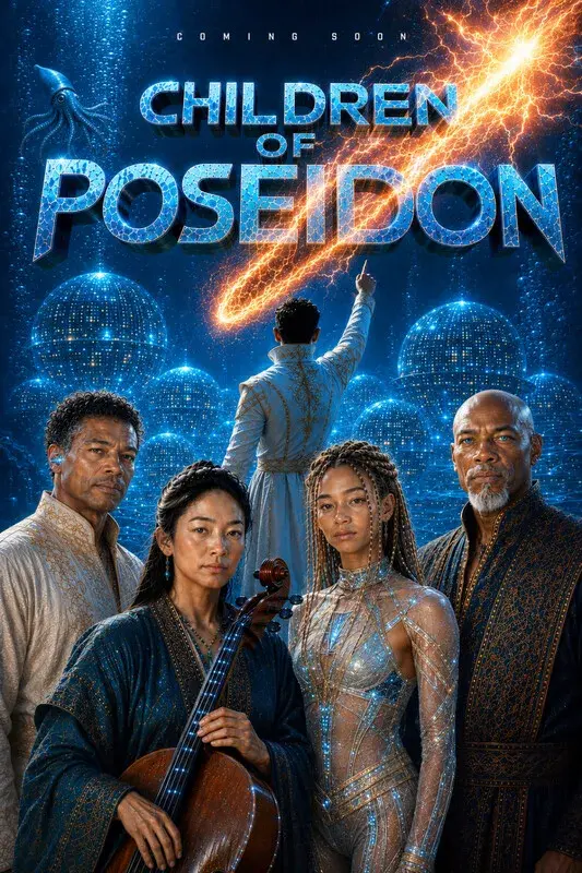 Cover artwork for the screenplay Children of Poseidon Episode One, by James Malcolm Cobb.