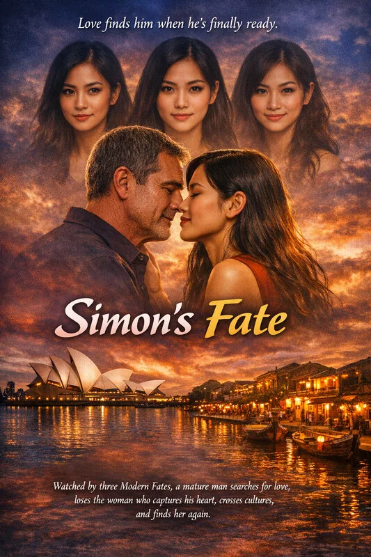 Poster artwork for the screenplay SIMON'S FATE.