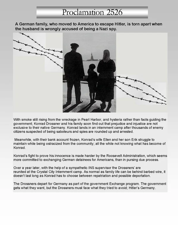 Poster artwork for the screenplay Proclamation 2526.